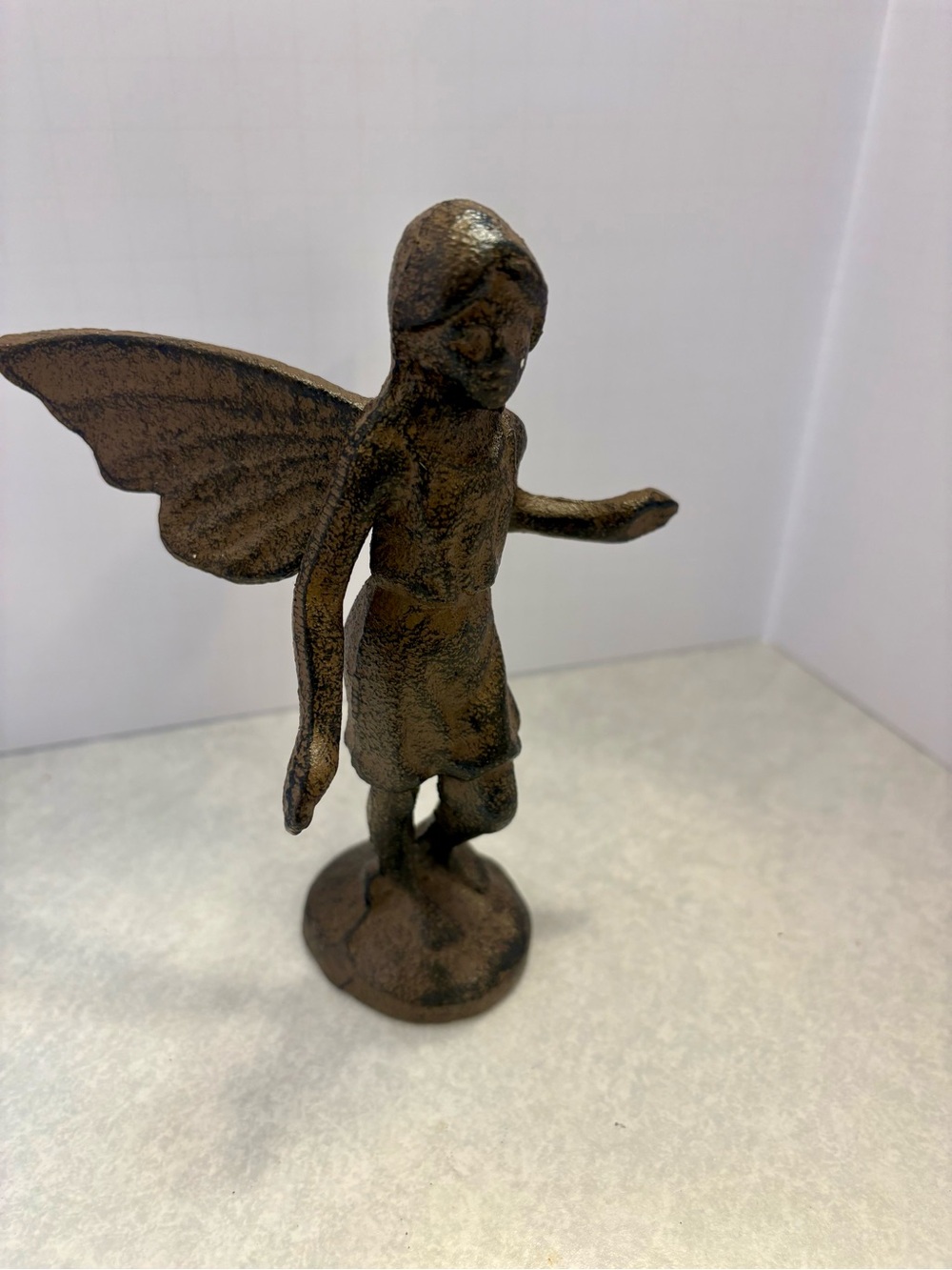 Cast Iron Fairy AngeyStatue - Decorative Home Art
